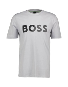 Футболка с принтом логотипа Boss, серый Hugo boss