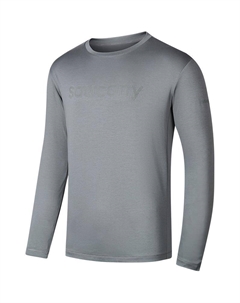 Футболка CNY мужская moss gray, серый Saucony