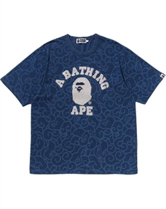 Футболка с вышитым логотипом, синий A bathing ape®