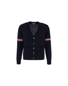 Полосатый кардиган на пуговицах, синий Thom browne