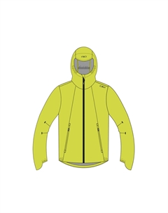 Мужская куртка-дождевик с фиксированным капюшоном 34Z6557 Cmp