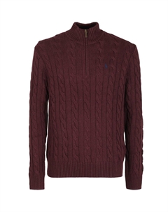 Вязаный свитер мужской бордовый Polo ralph lauren