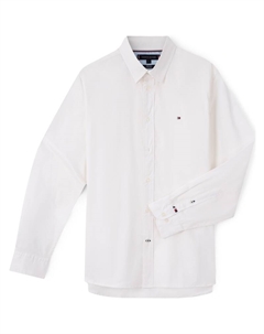 Рубашка Logo-patch Shirt, белый Tommy hilfiger