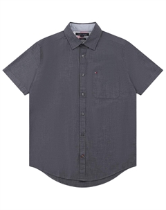 Мужская рубашка темно-серого цвета Tommy hilfiger