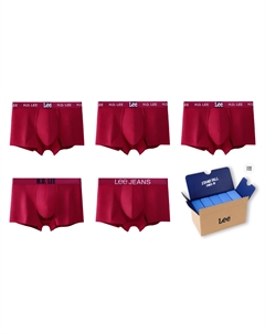 Мужские трусы 5 пар подарочный набор, красный Lee