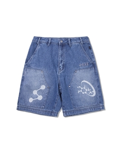 Шорты ANB Denim мужские джинсовые blue Li-ning