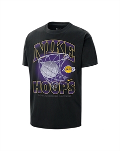 Футболка Los Angeles Lakers Courtside мужская NBA Max90, черный Nike