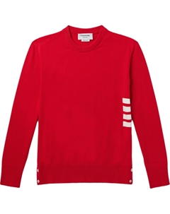 Хлопковый джемпер 4 bar, красный Thom browne