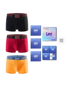 Классические трусы 101 мужские 3 шт, оранжевый Lee