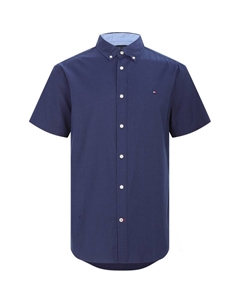 Мужская рубашка темно-синего цвета Tommy hilfiger