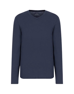 Футболка AE мужская морская синяя Armani exchange