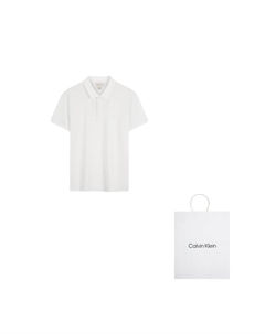 Мужская поло, белый Calvin klein