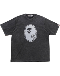 Футболка с принтом логотипа, черный A bathing ape®