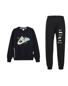 Повседневный спортивный костюм мужской черный Nike