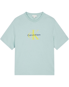 Футболка SS25 мужская светло-голубая Calvin klein