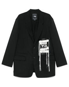 Куртка Y 3 Sport Uniform Patch Blazer, черный Y-3