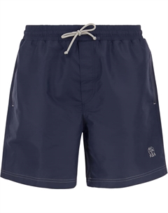 Вышитые логотипом плавки, синий Brunello cucinelli