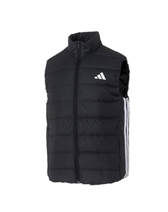 Пуховик-жилет мужской с 3 полосками, черный Adidas