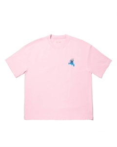 Футболка мужская с цветочными ветвями pink Li-ning