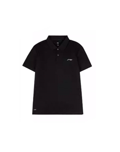 Мужская черная поло Li-ning