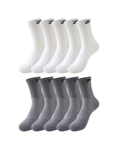 Мужские носки до середины икры 5 пар, белый Reebok