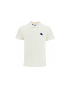 Поло с вышивкой Equestrian Knight, белый Burberry