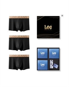 Мужские трусы-боксеры, черный Lee