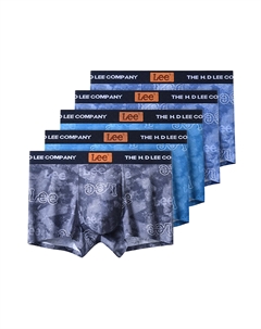 Sunset 5.0 трусы мужские 5 штук, темно-серый Lee