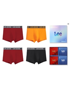 Трусы мужские 4 штуки подарочный набор, черный Lee