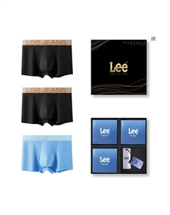 Мужские трусы-боксеры, синий Lee