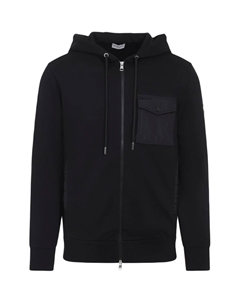 Куртка Hooded Pocket Zip up Jacket, черный Moncler