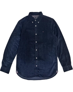 Мужская рубашка темно-синего цвета Tommy hilfiger