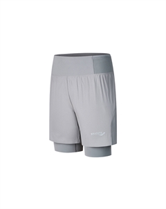 Беговые шорты мужские stone gray, серый Saucony