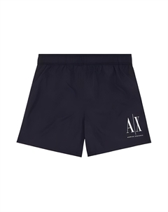Шорты с принтом логотипа, синий Armani exchange
