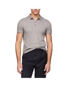 Мужская поло светло-серого цвета Tommy hilfiger