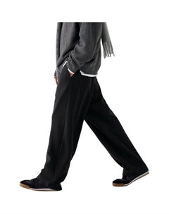 Коллекция C повседневные брюки мужские black Uniqlo