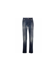 Джинсы с принтом граффити, синий Alexander mcqueen