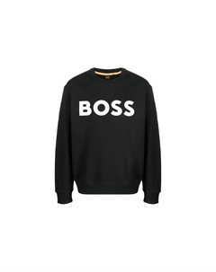 Свитшот с принтом логотипа Boss, черный Hugo boss