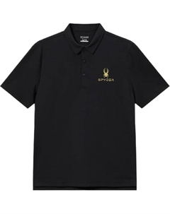 Мужская черная поло Spyder