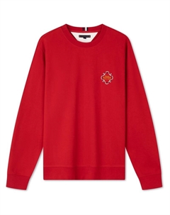 Новогодний свитшот мужской, красный Tommy hilfiger