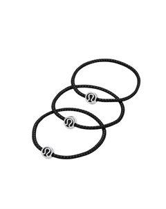 Резинка для волос Unisex Black/Silver Lululemon