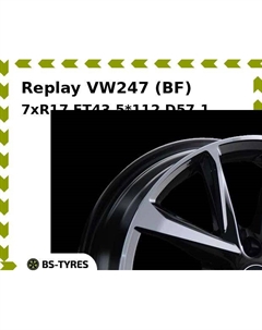 Колесный диск Replay VW247 (BF) 7.0xR17 ET43 5*112 D57.1