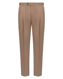 Брюки из шерсти и хлопка Corneliani