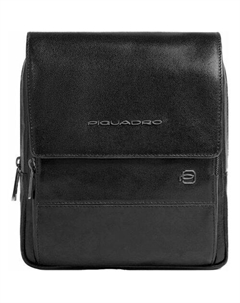 Сумка Philip, мужская, кожа натуральная, черный Piquadro