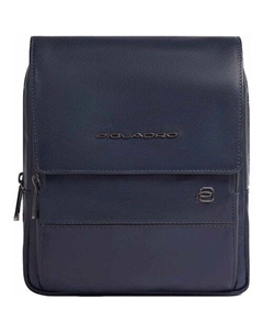 Сумка Philip, мужская, кожа натуральная, синий Piquadro