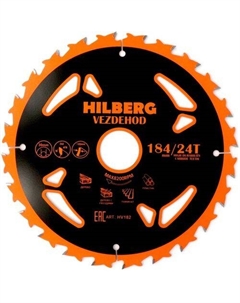 Пильный диск HV182, по дереву, 184мм, 1мм, 30мм Hilberg