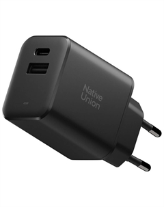 Зарядное устройство Native Union Fast Gan Charger (FAST-PD45AC-BLK-EU) Native union