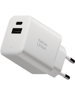 Зарядное устройство Native Union Fast Gan Charger (FAST-PD45AC-WHT-EU) Native union