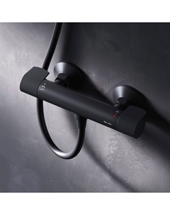 Смеситель для душа X-Joy F85A40022 с термостатом, черный Am.pm.