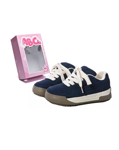 Женские скейтерские кроссовки Low top Ecru/Lemon/Prussian Blue, Prussian синий Abcio